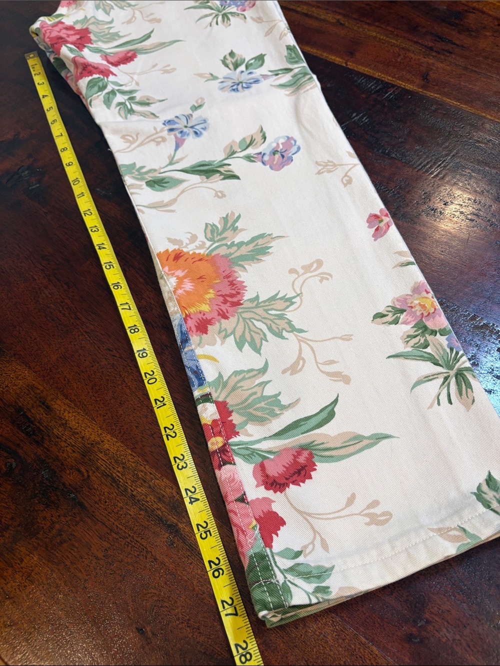 Vintage Ralph Lauren Blue Label 90s Floral Denim High-Rise Jeans 31 *As-Is* - Picture 14 of 16
